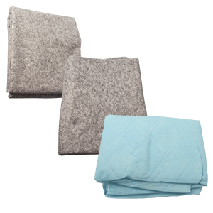 Disposable Grey Blanket - 100% Polyester, 40"x80", 24/cs