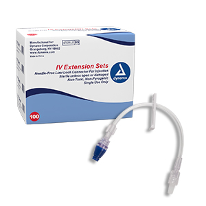IV Extension set, 7" , needle free LL connect, 100/Box