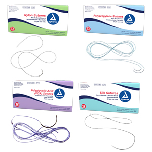 Braided Black Silk Sutures-Non Absorbable, Black, 3-0, C6 Needle