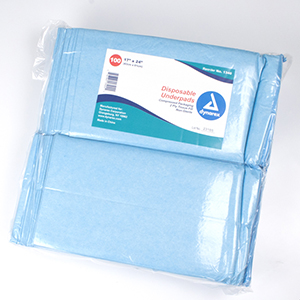 Disposable Underpads, 17 x 24 - Tissue Fill (2 ply), 3/100/Cs